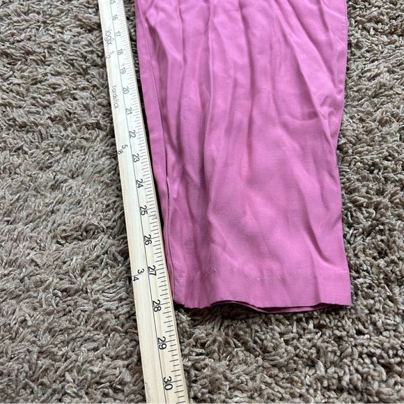 Vintage Enfocus Studio Pink and White Striped Jumpsuit Set With Blazer - Picture 10 of 11